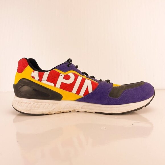 POLO RALPH LAUREN Leather Suede Train100-SK-ATH Purple Tech Alpine Sneaker sz 11 - Picture 4 of 9